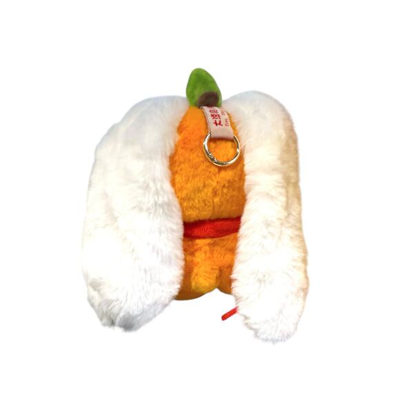 Baby Three Chinese New Year Orange Bunny Plush Pendant - Picture 3 of 3
